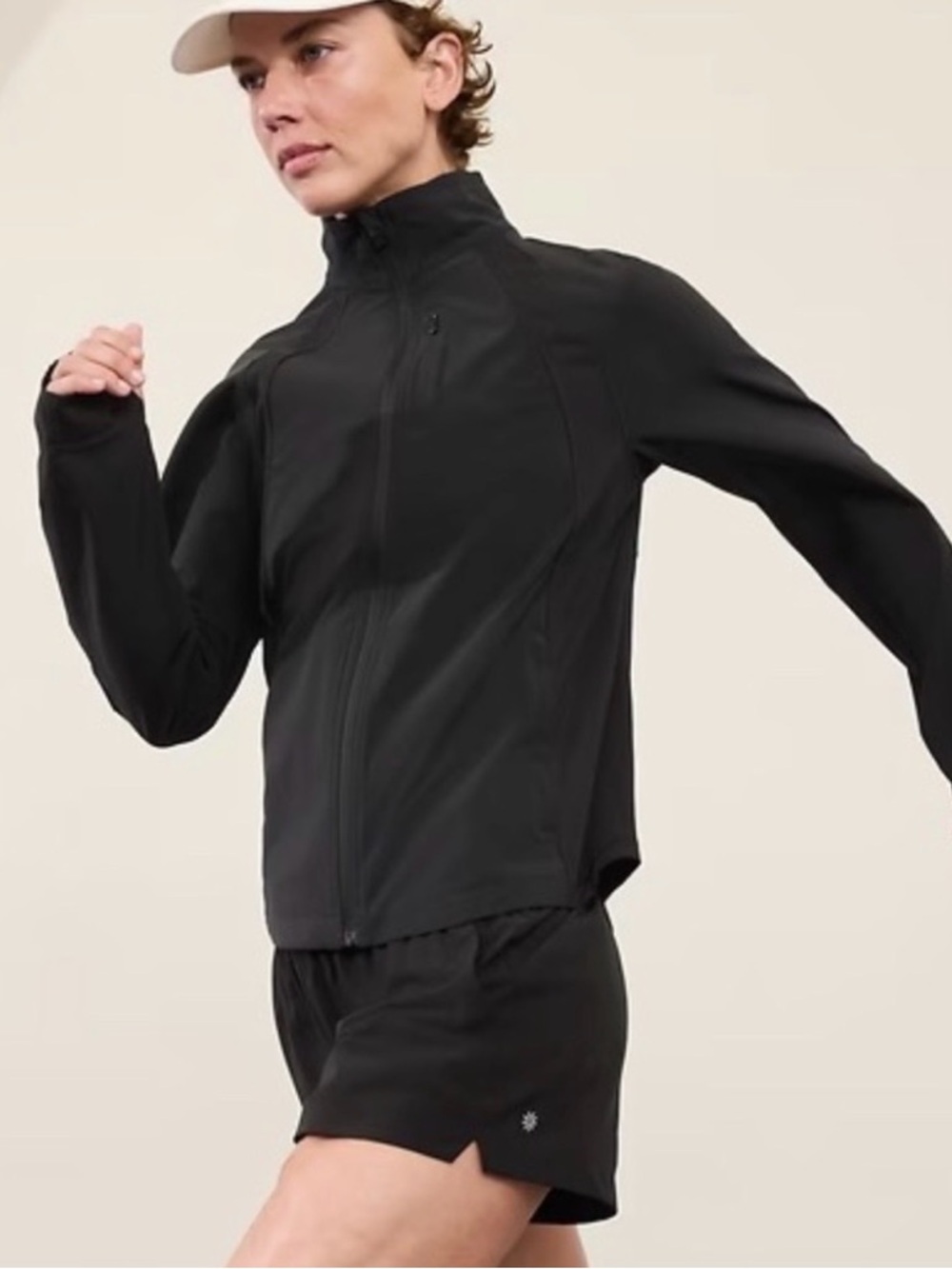 Athleta Run With It Jacket in Black sz S